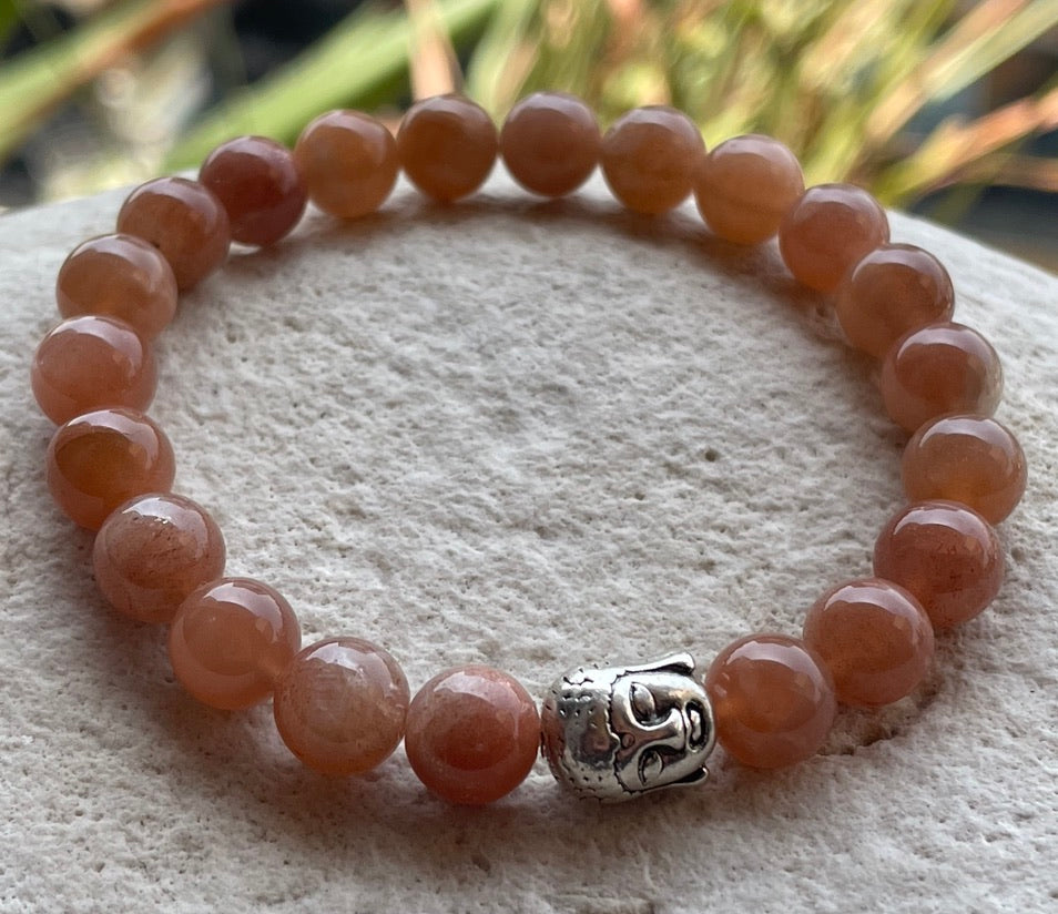 Peach Moonstone Bracelet