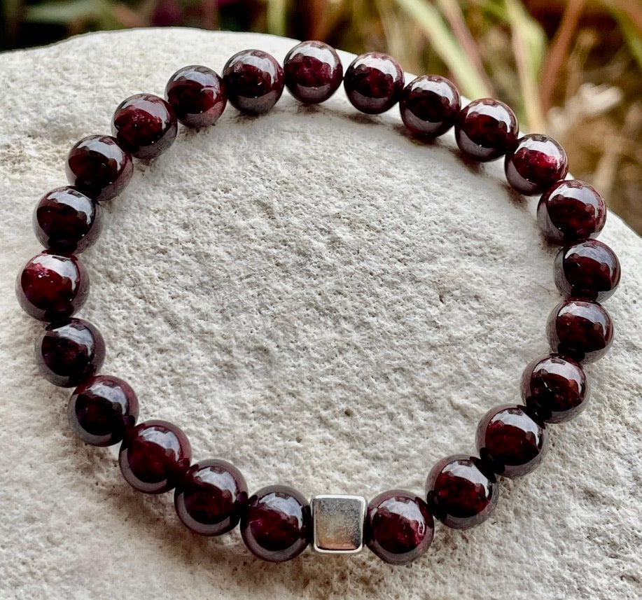 Garnet Bracelet for Men