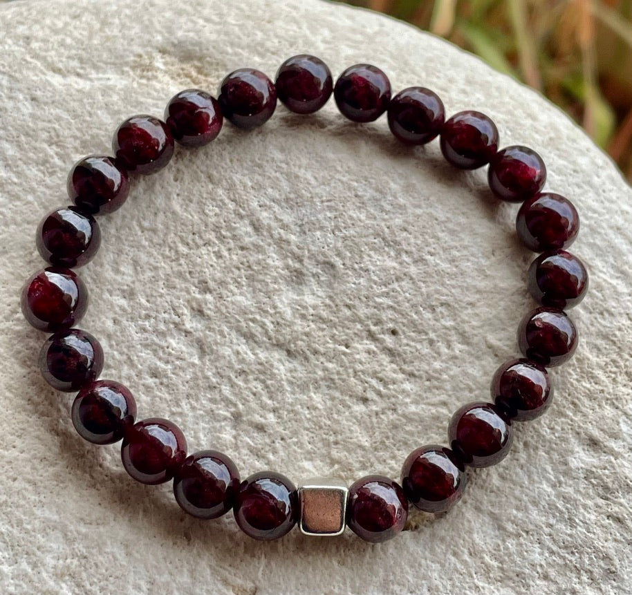 Garnet Bracelet for Men