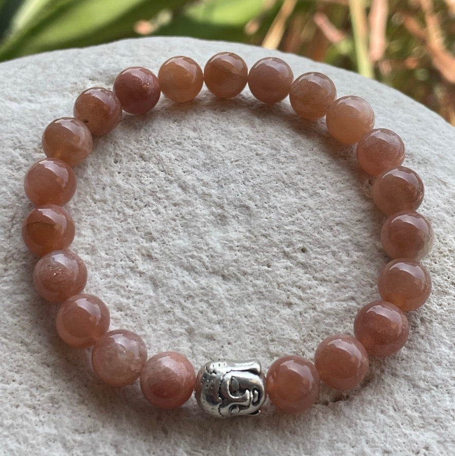 Peach Moonstone Bracelet