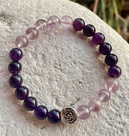 Purple and Lavender Amethyst Bracelet