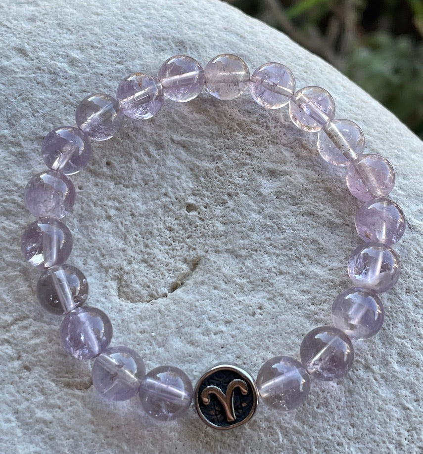 Aries on Lavender Amethyst