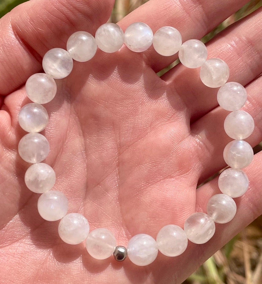 White Moonstone Bracelet